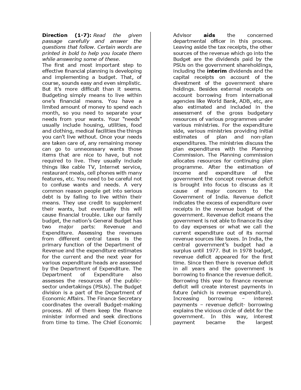 SBI Clerk Prelims Previous Year Paper With Answer Paper-2 2018 - Page 2