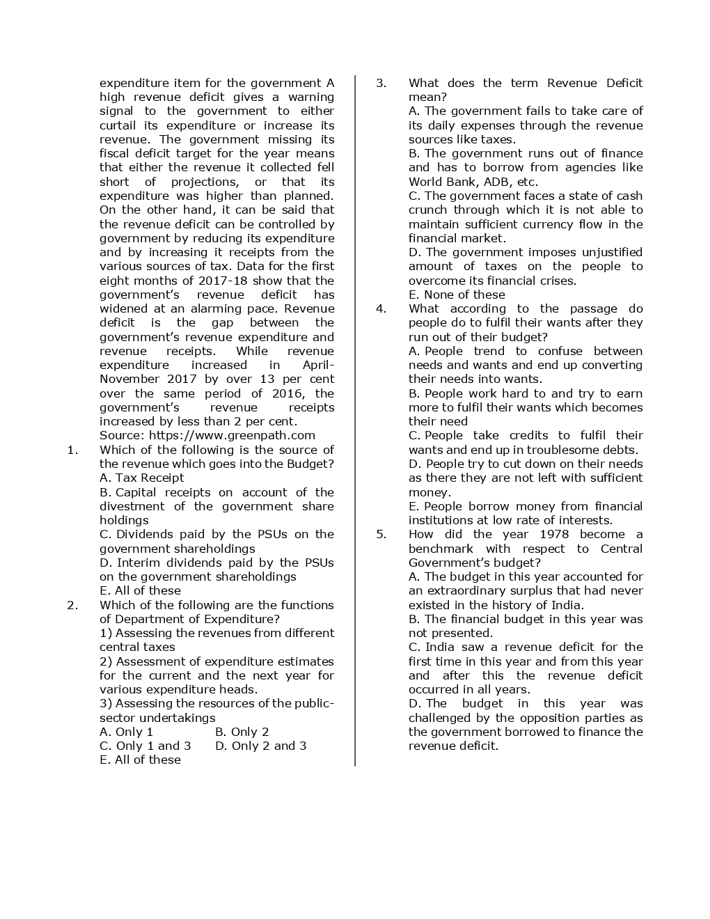 SBI Clerk Prelims Previous Year Paper With Answer Paper-2 2018 - Page 3