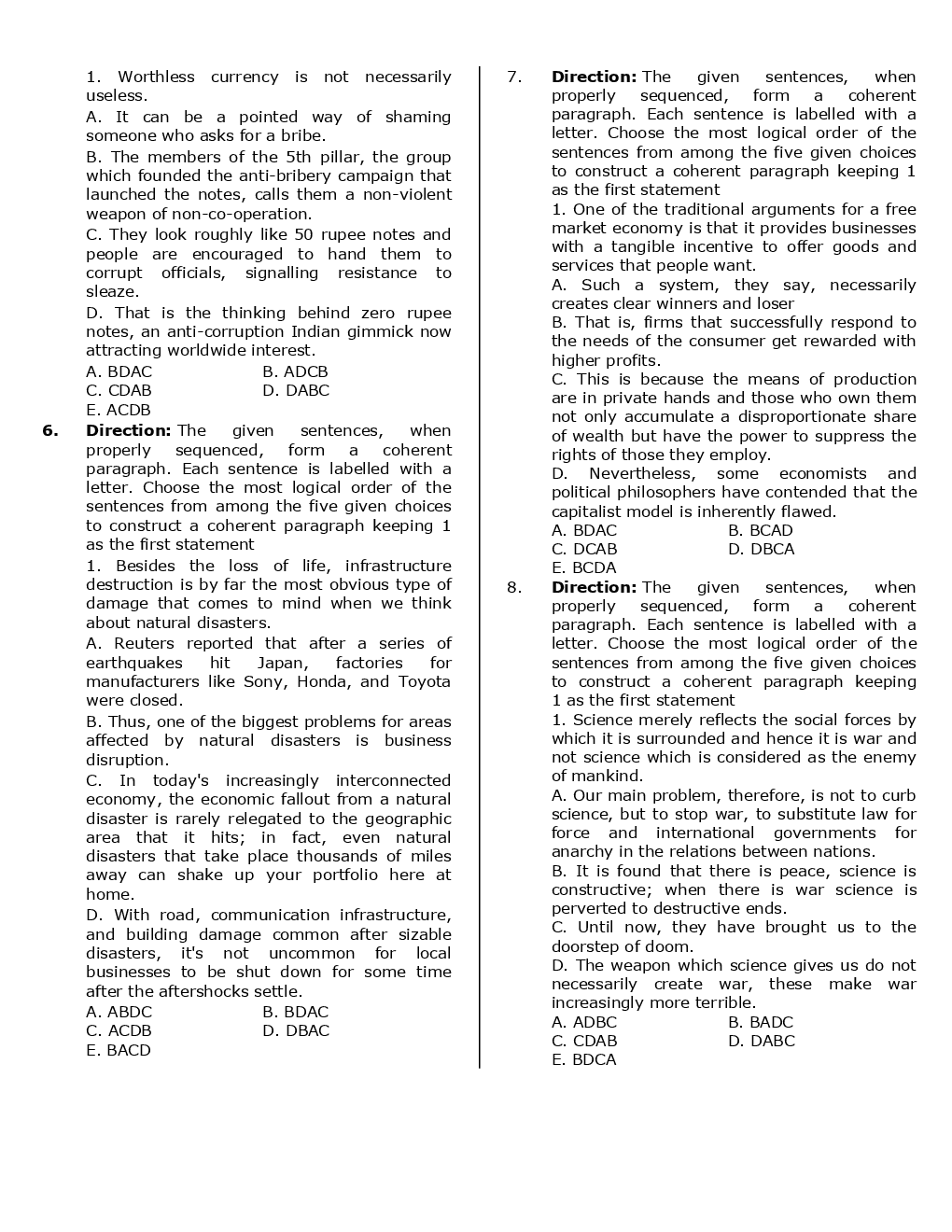 SBI PO Prelims Previous Year Paper With Answer Paper-2 2018 - Page 3