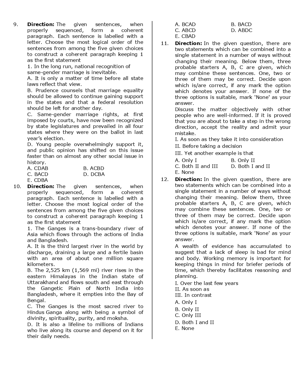 SBI PO Prelims Previous Year Paper With Answer Paper-2 2018 - Page 4