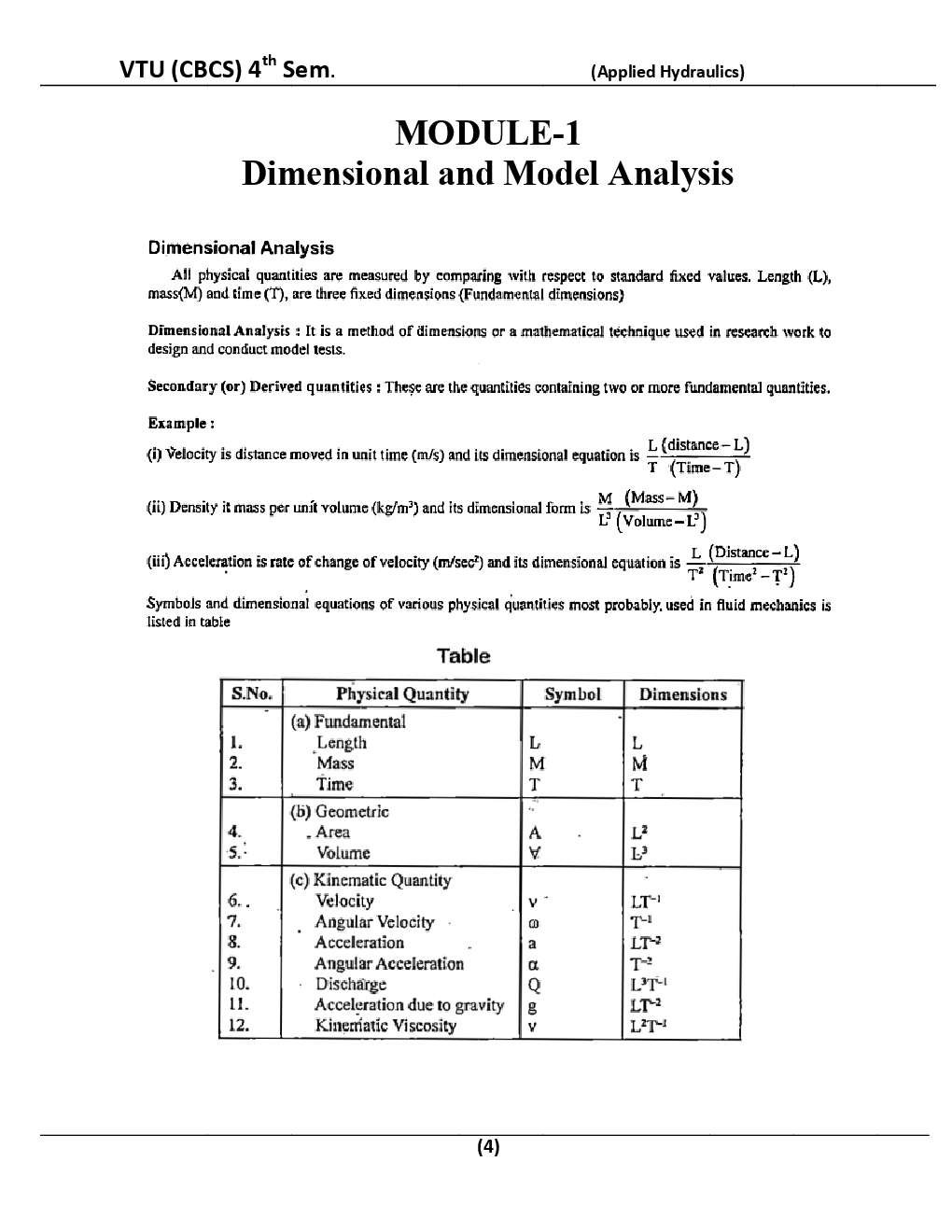 Applied Hydraulics For VTU BE 4th Sem Civil Engineering - Page 5