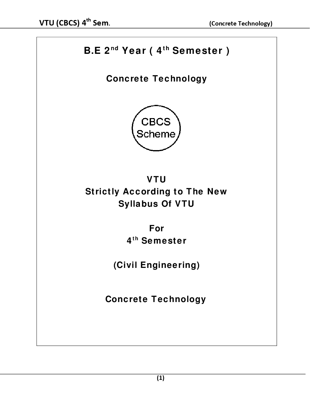 Concrete Technology For VTU BE 4th Sem Civil Engineering - Page 2