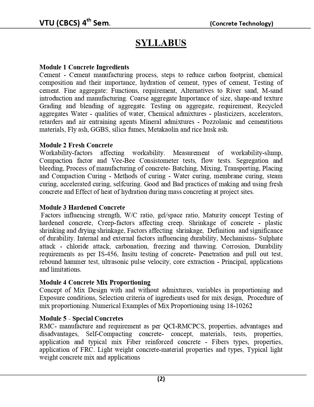 Concrete Technology For VTU BE 4th Sem Civil Engineering - Page 3