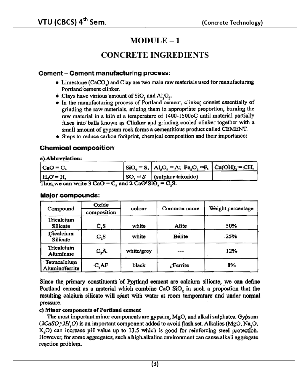 Concrete Technology For VTU BE 4th Sem Civil Engineering - Page 4