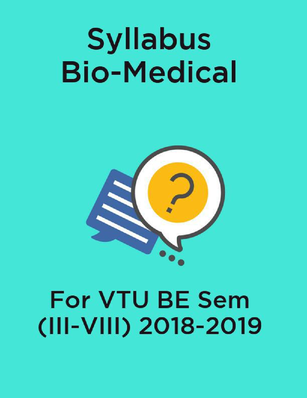 Syllabus Bio-Medical For VTU BE Sem (III-VIII) 2018-2019 - Page 1