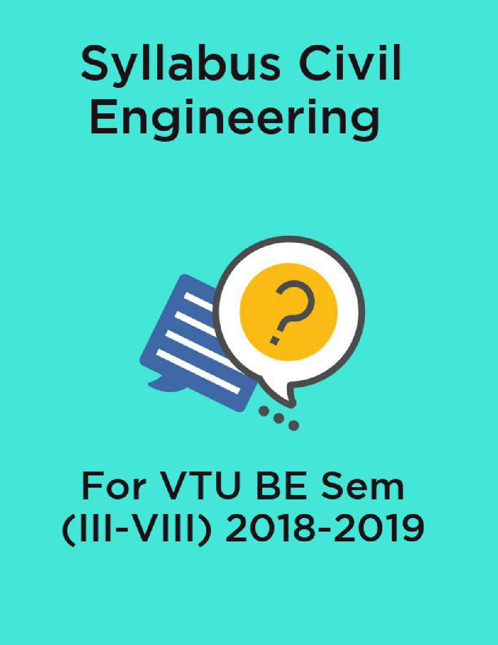 Syllabus Civil Engineering For VTU BE Sem (III-VIII) 2018-2019 - Page 1