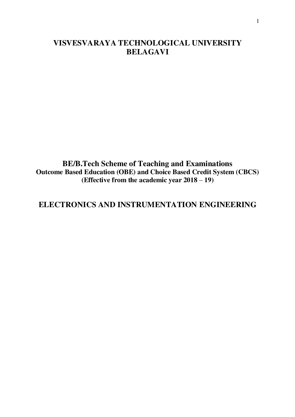 Syllabus Electronics And Instrumentation Engineering For VTU BE Sem (III-VIII) 2018-2019 - Page 2