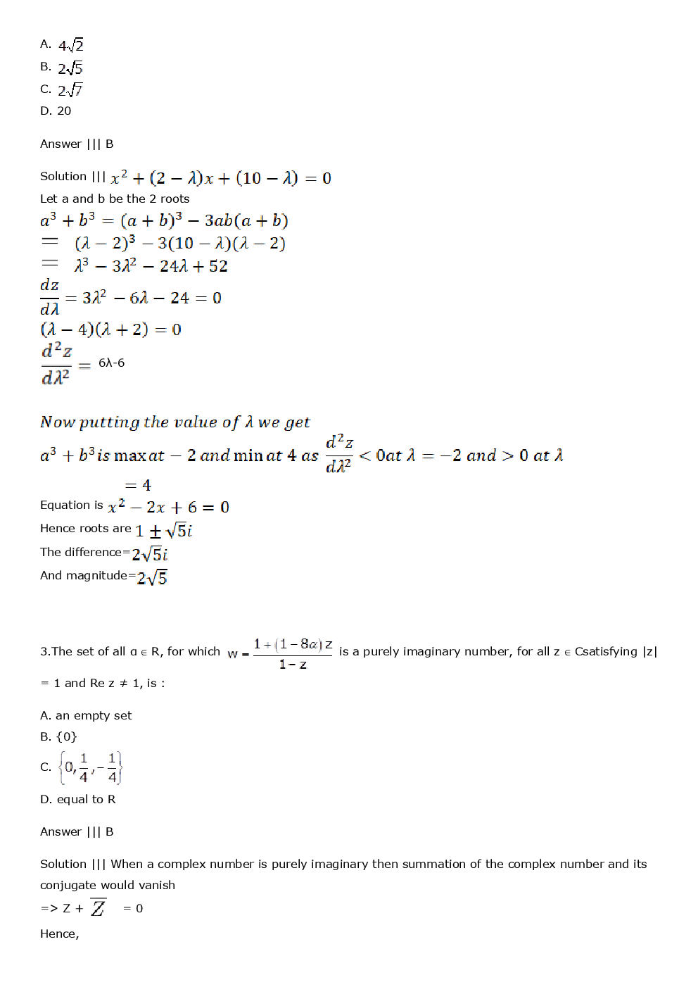 IIT JEE Mains Maths Question Answer With Solution 2018 - Page 3