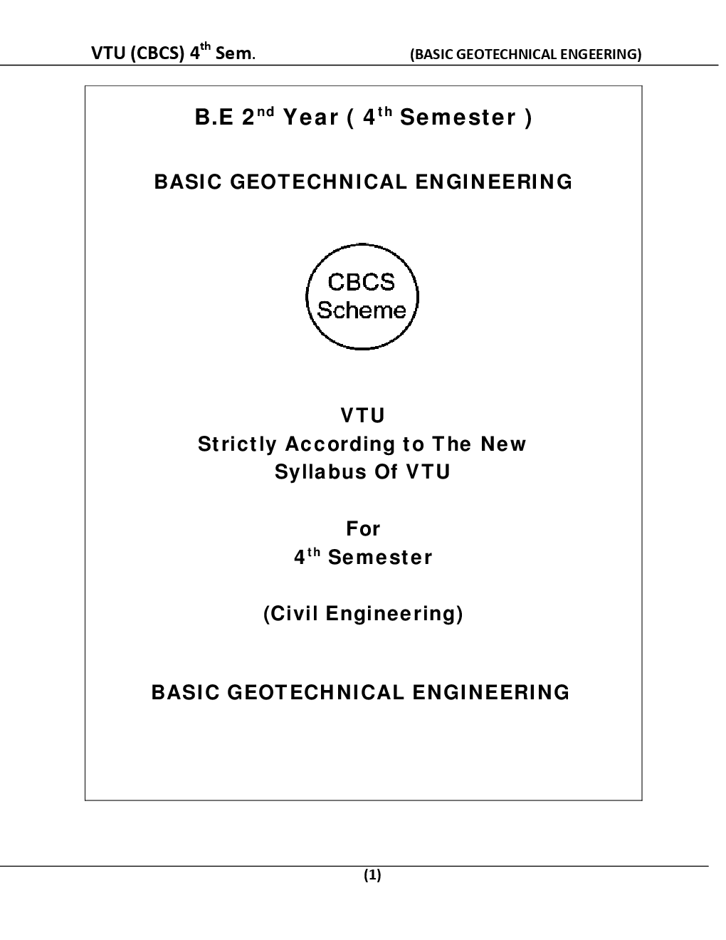 Basic Geotechnical Engeering For VTU BE 4th Sem Civil Engineering - Page 2