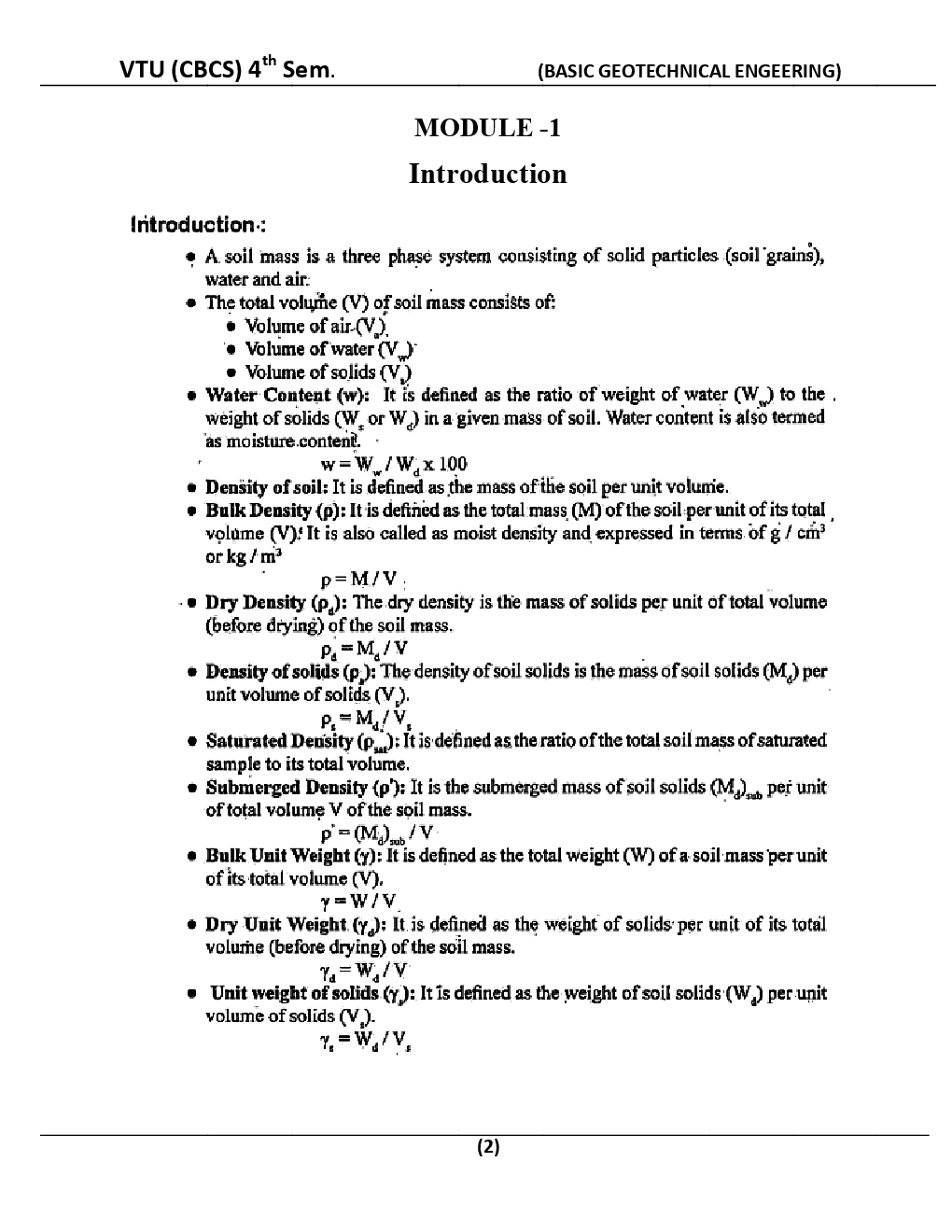 Basic Geotechnical Engeering For VTU BE 4th Sem Civil Engineering - Page 3