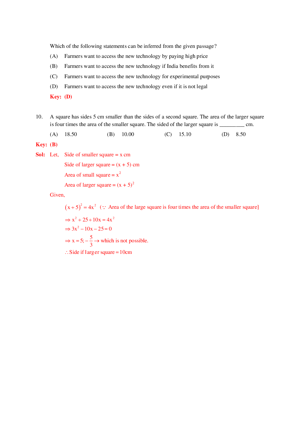 GATE Question Paper With Solution For Civil Engineering Paper-I 2019 - Page 5