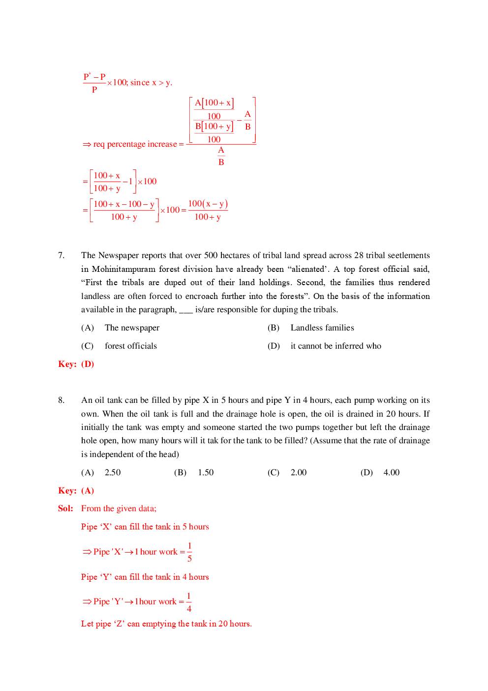 GATE Question Paper With Solution For Civil Engineering Paper-II 2019 - Page 4