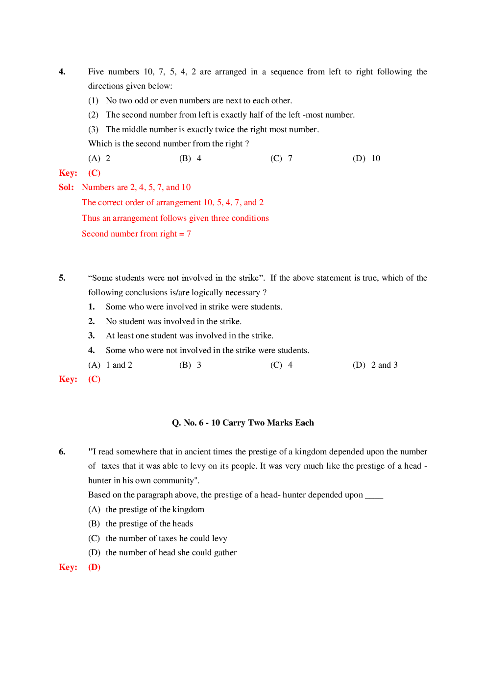 GATE Question Paper With Solution For Instrumentation Engineering 2019 - Page 3