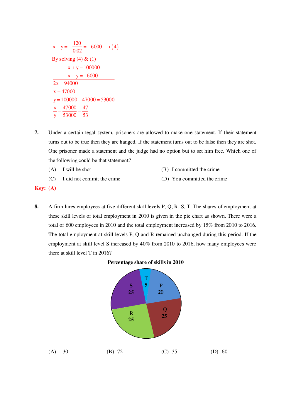 GATE Question Paper With Solution For Mechanical Engineering Paper-I 2019 - Page 4