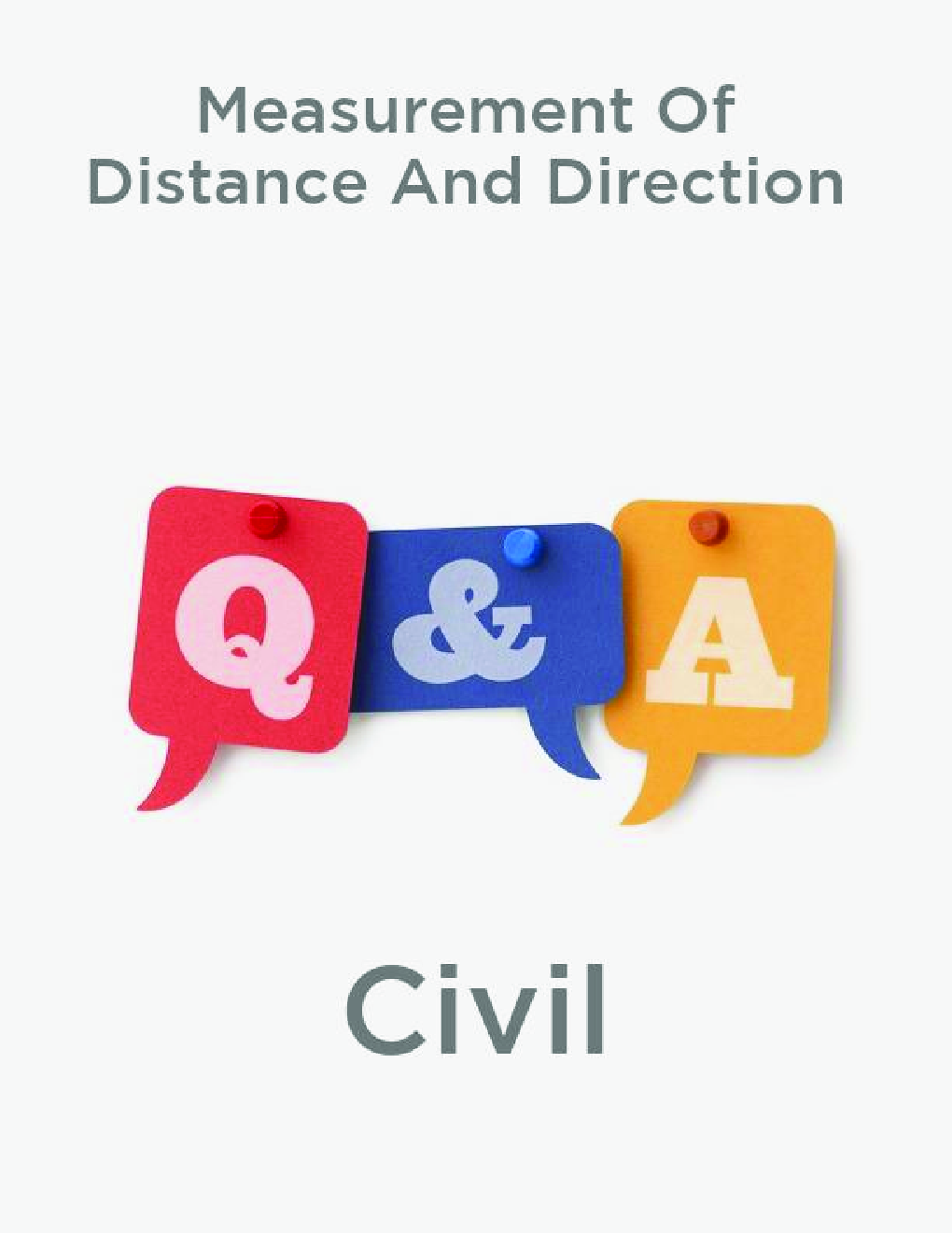Measurement Of Distance And Direction-Civil - Page 1