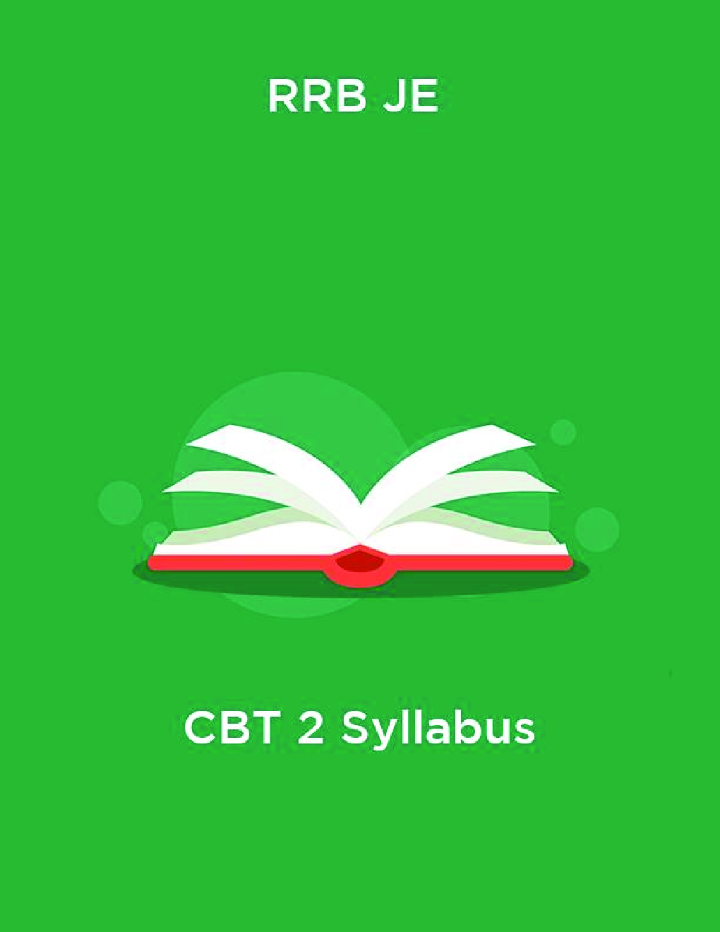 RRB JE CBT 2 Syllabus - Page 1