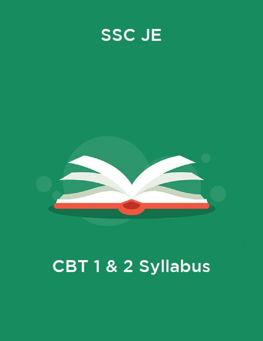 SSC JE CBT 1 & 2  Syllabus - Page 1