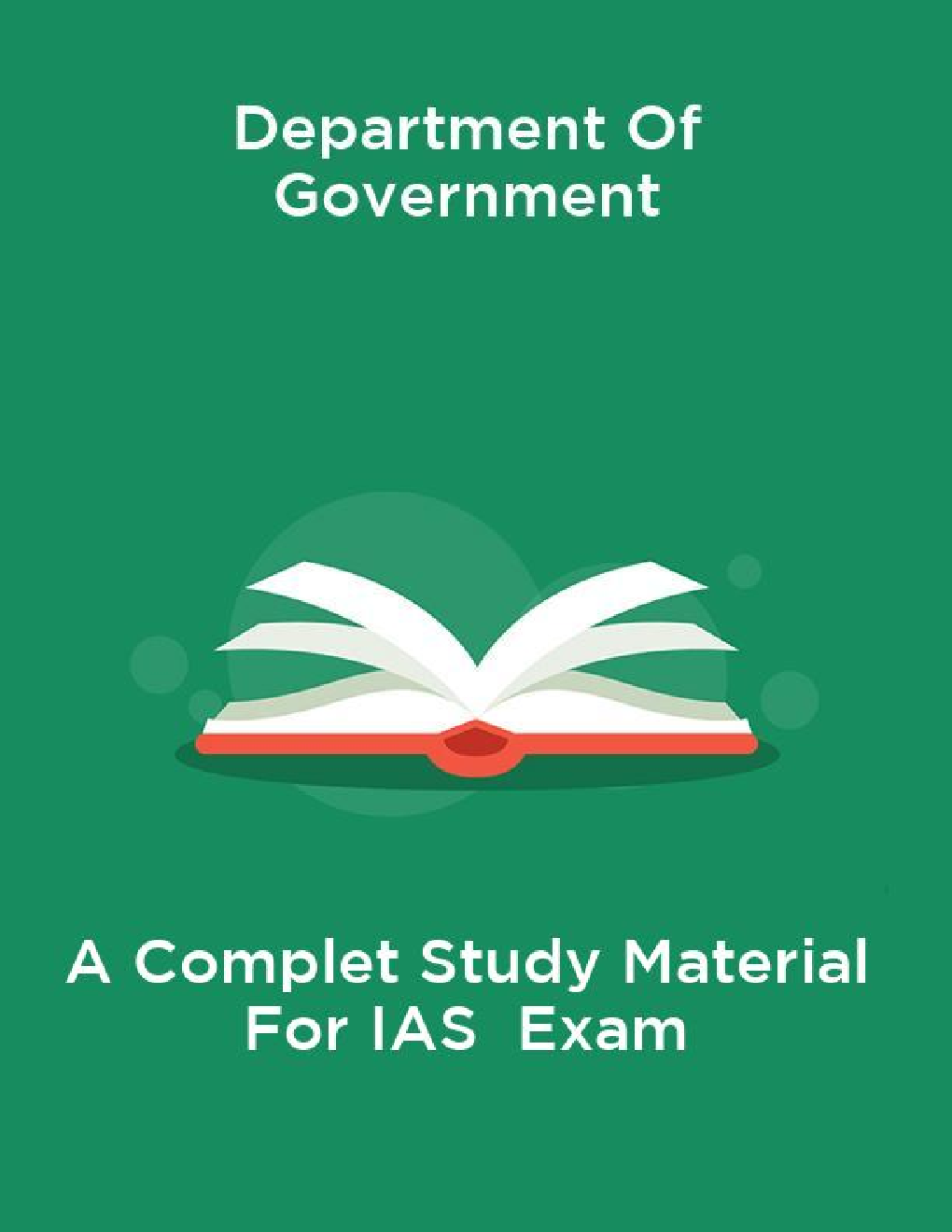 Download Department Of Government A Complete Study Material For IAS