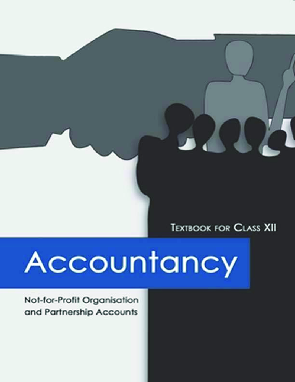 NCERT Accountancy Part - I Textbook For Class - XII (Latest Edition) - Page 1