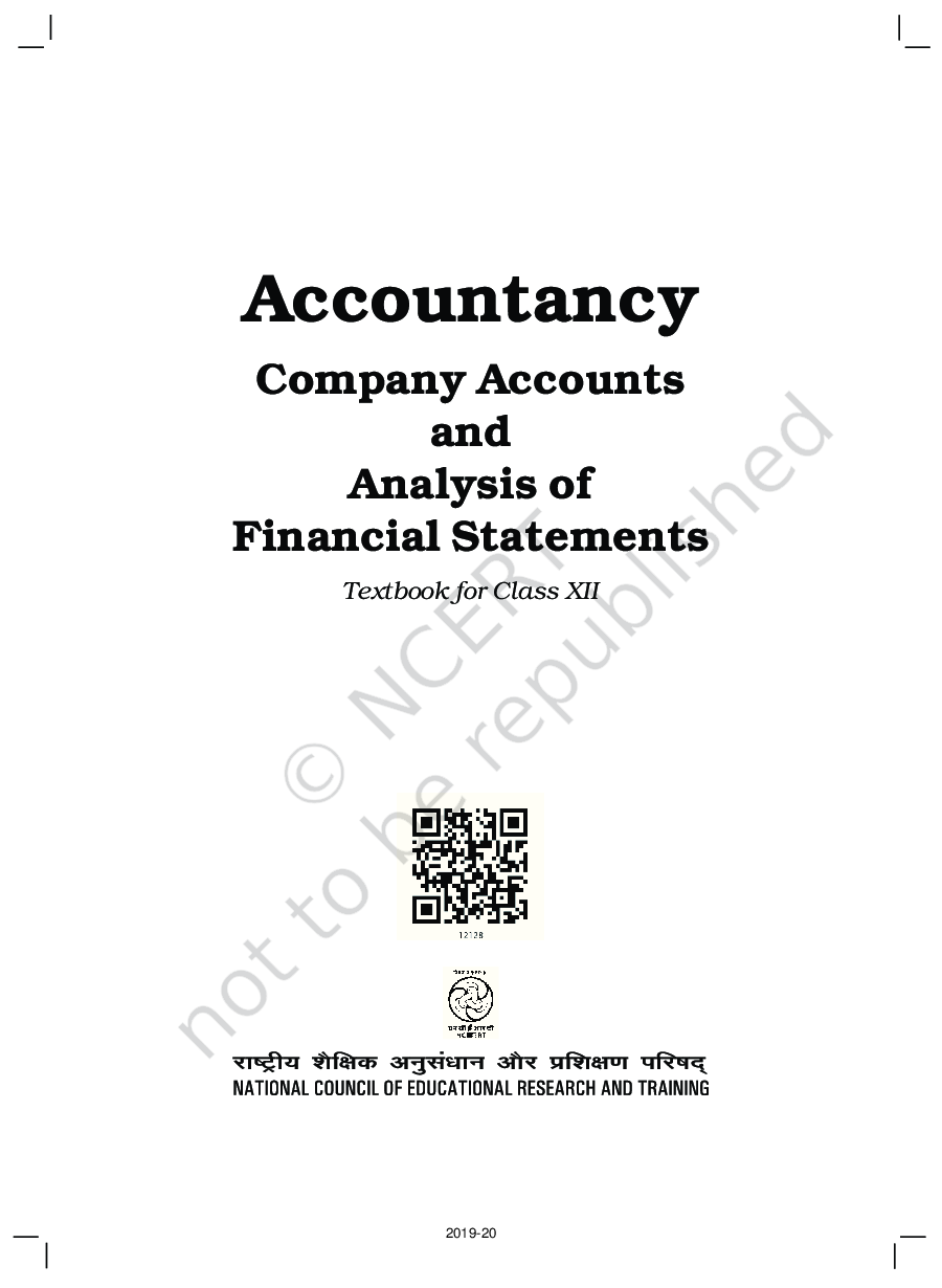 NCERT Accountancy Part - II Textbook For Class - XII (Latest Edition) - Page 2