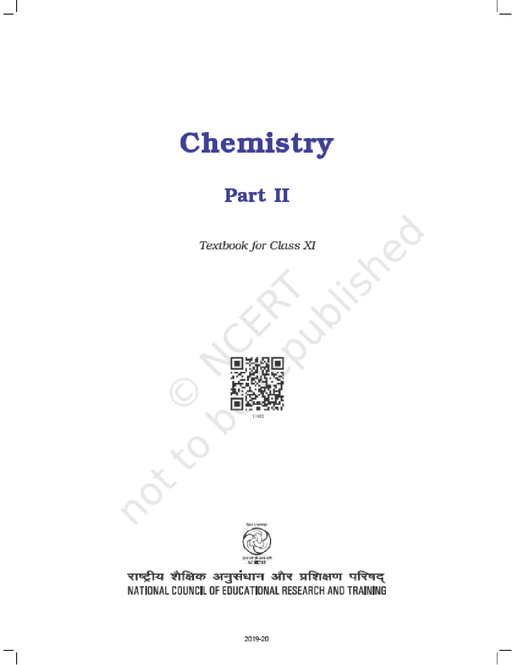 NCERT Chemistry Part - II Textbook For Class - XI (Latest Edition) - Page 2