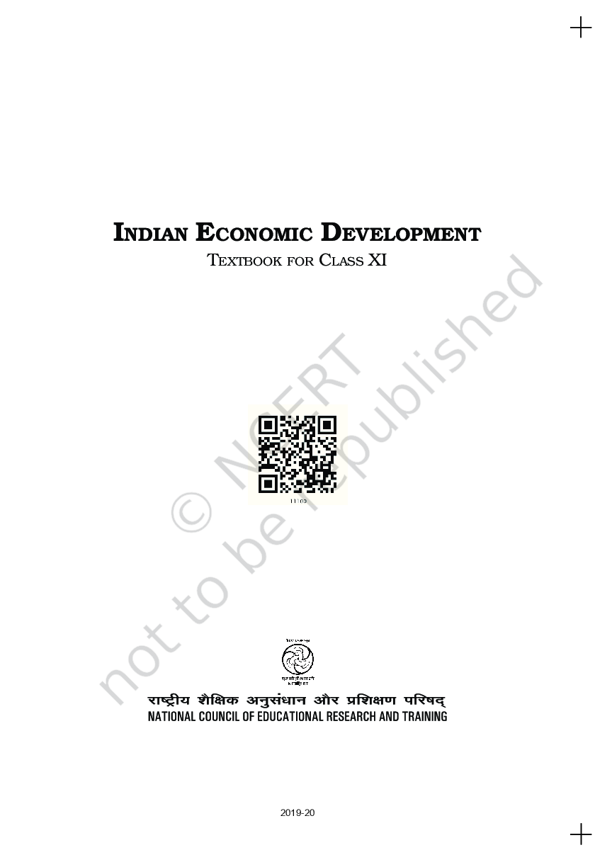 NCERT Economic (Indian Economic Development) Textbook For Class - XI (Latest Edition) - Page 2