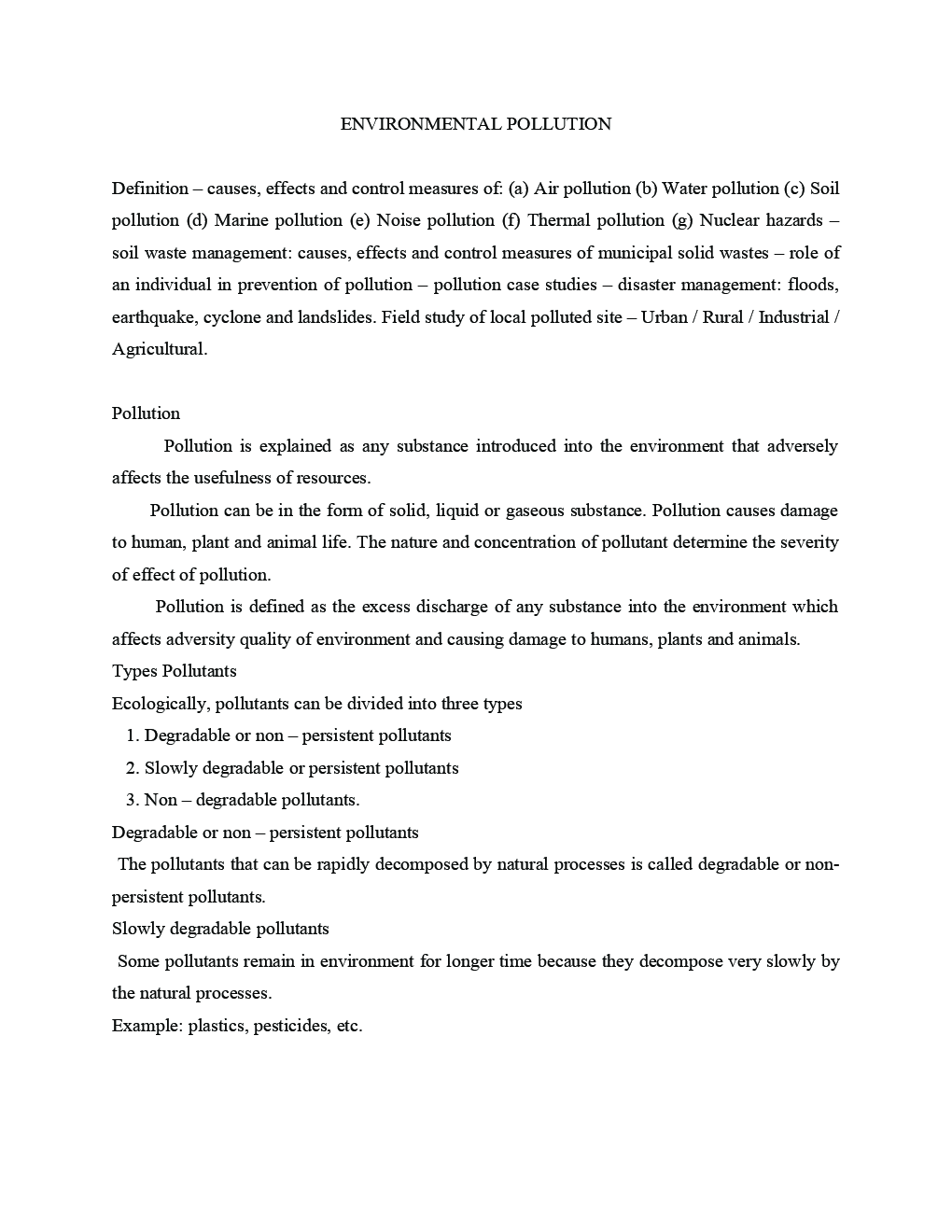 Basics of Environment and Pollution Control Study Material For RRB JE - Page 3