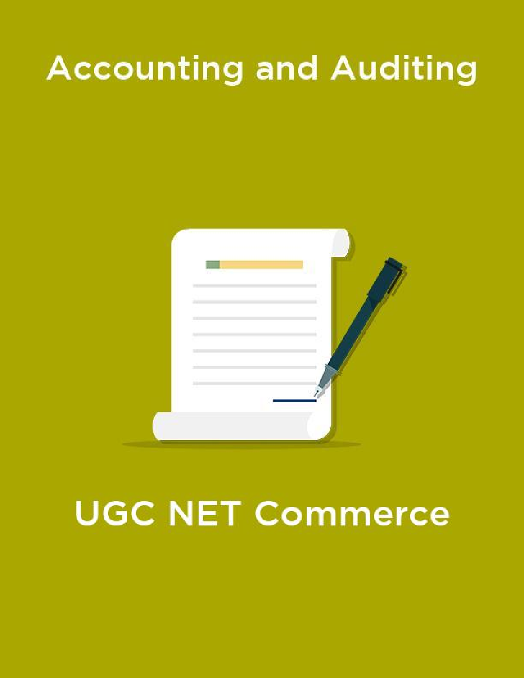 Accounting and Auditing-UGC NET Commerce - Page 1