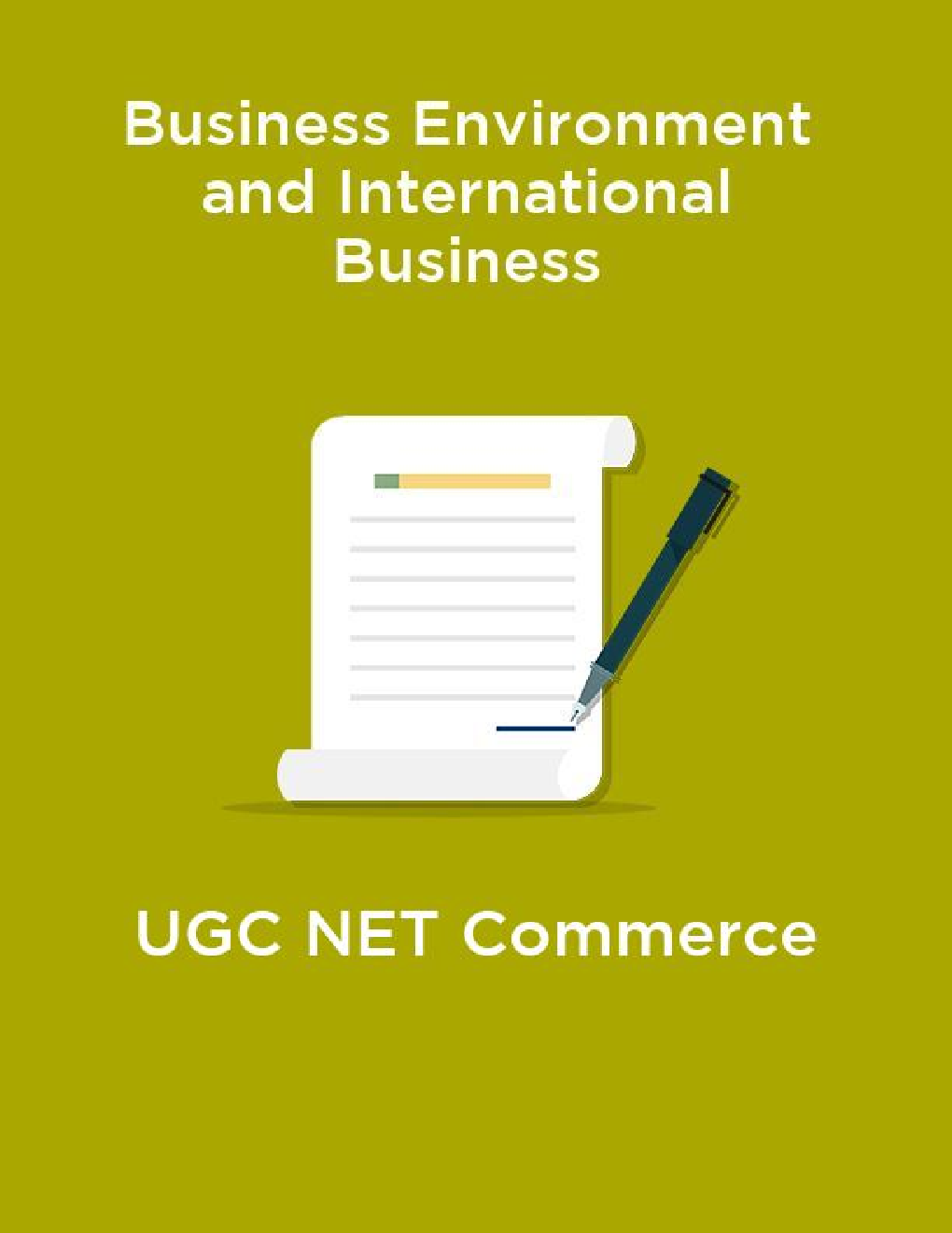 Business Environment and International Business-UGC NET Commerce - Page 1