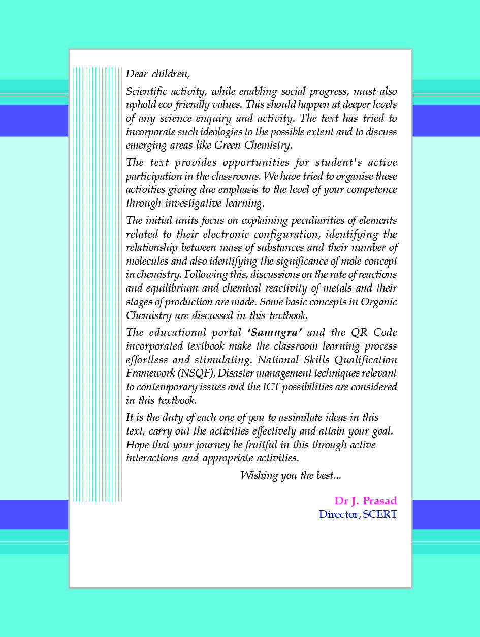 SCERT Chemistry Textbook For Class-X - Page 4