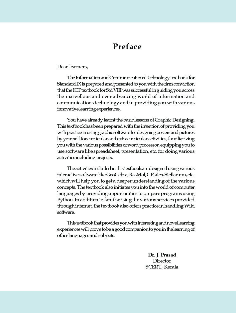 SCERT Information And Communications Technology Textbook For Class-IX - Page 4