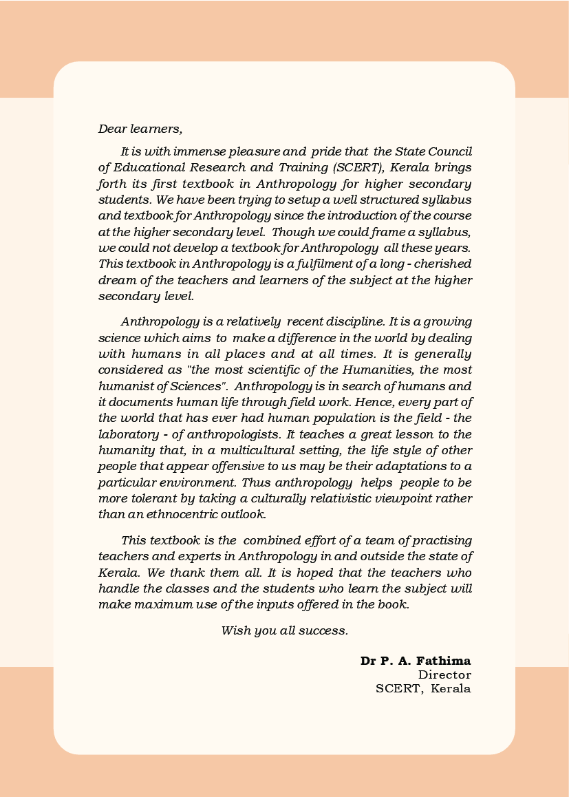 SCERT Anthropolog Textbook For Class- XI - Page 4