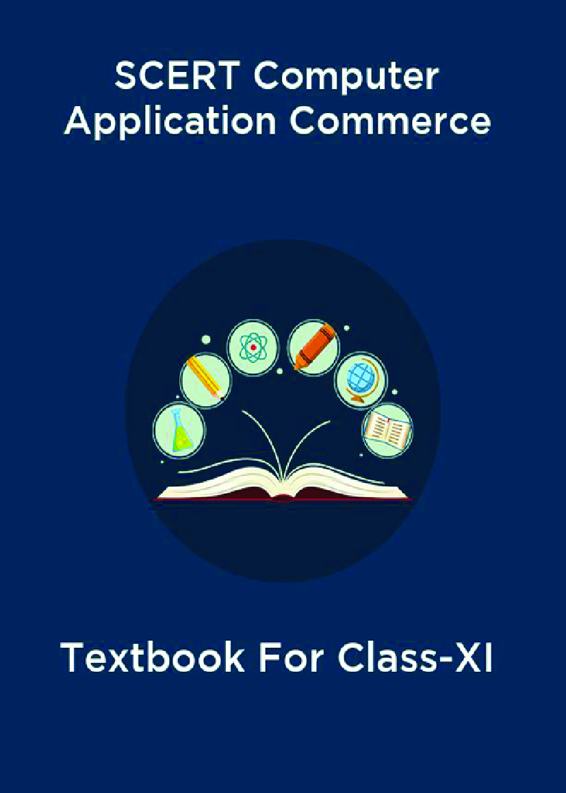 SCERT Computer Application Commerce Textbook For Class-XI - Page 1