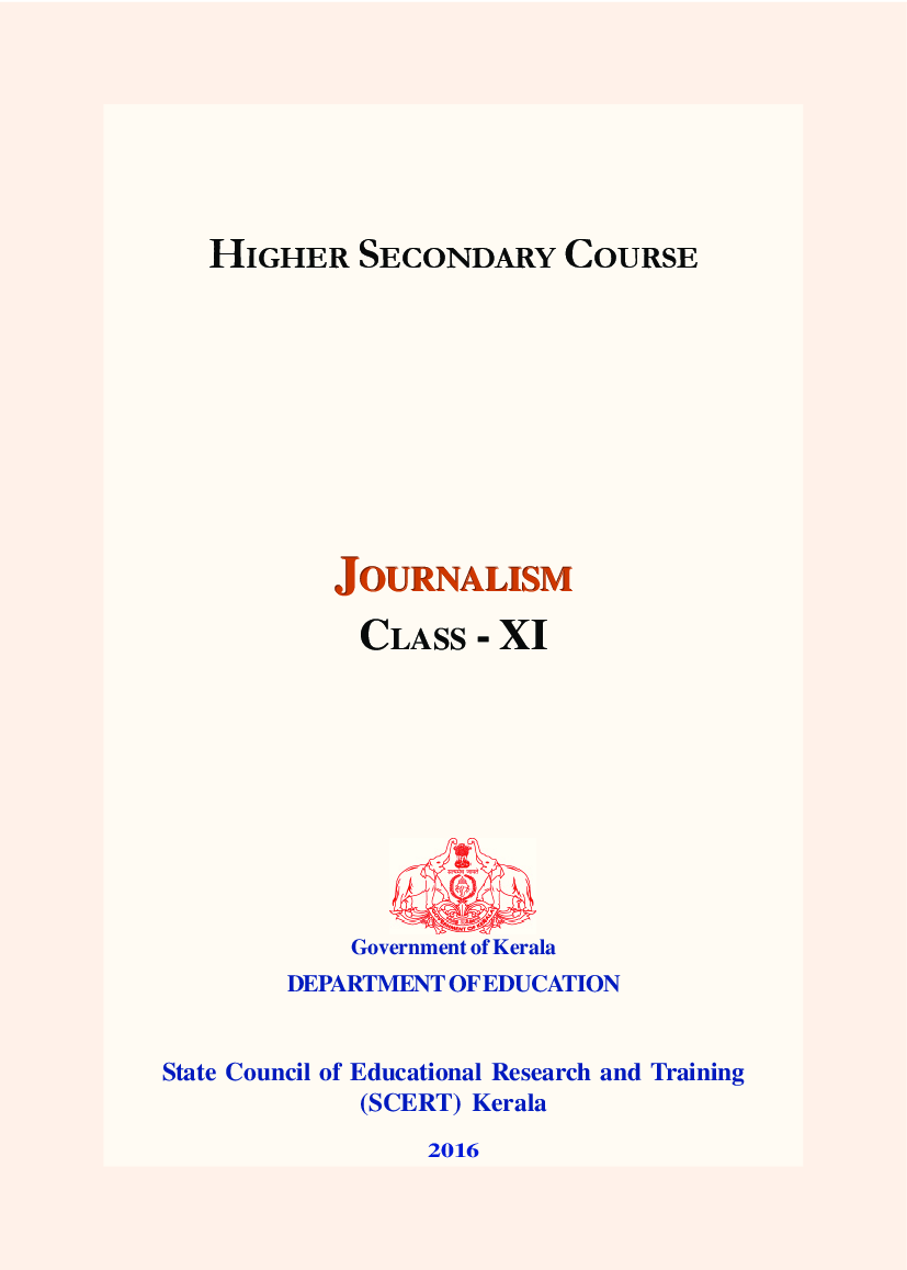 SCERT Journalism Textbook For Class-XI - Page 2
