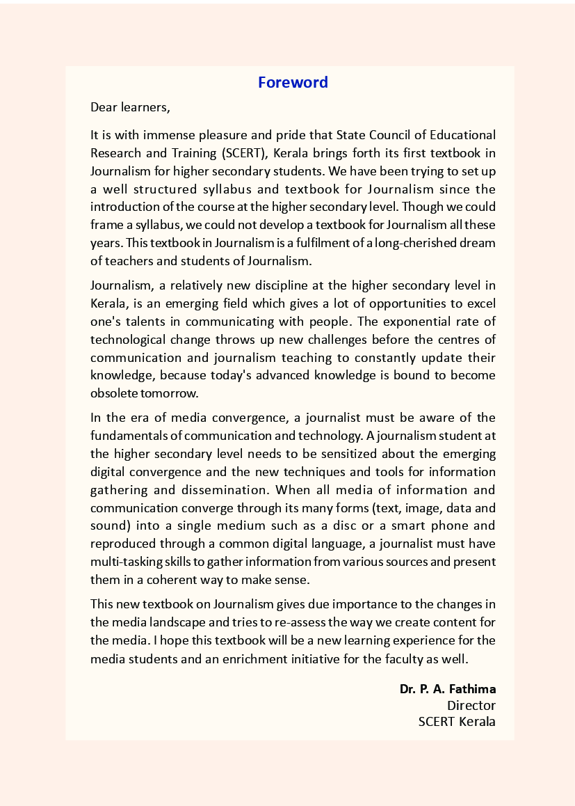 SCERT Journalism Textbook For Class-XI - Page 4