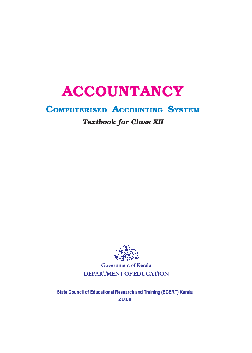 SCERT Accountancy Part-3 Textbook For Class-XII - Page 2