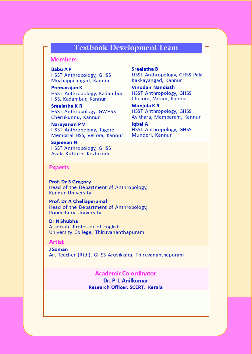 SCERT Antrapology Textbook For Class-XII - Page 5