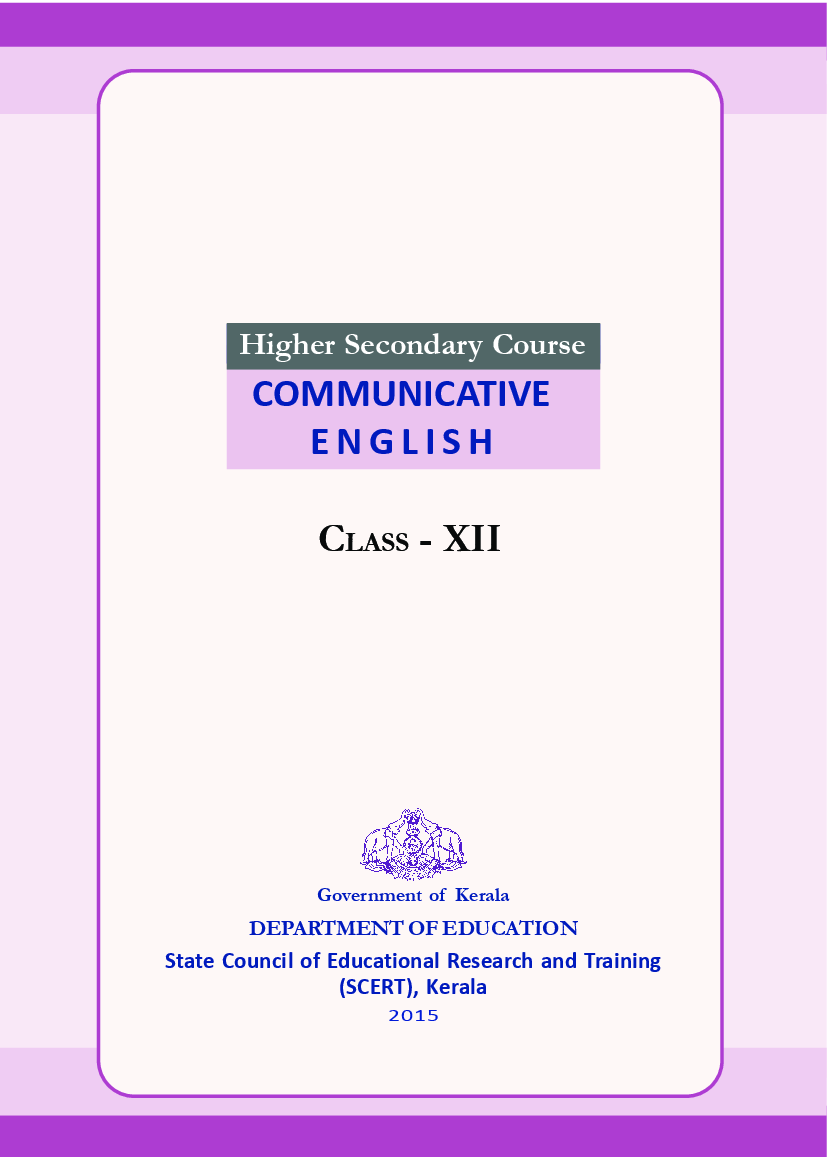 SCERT Communicative English Textbook For Class-XII - Page 2