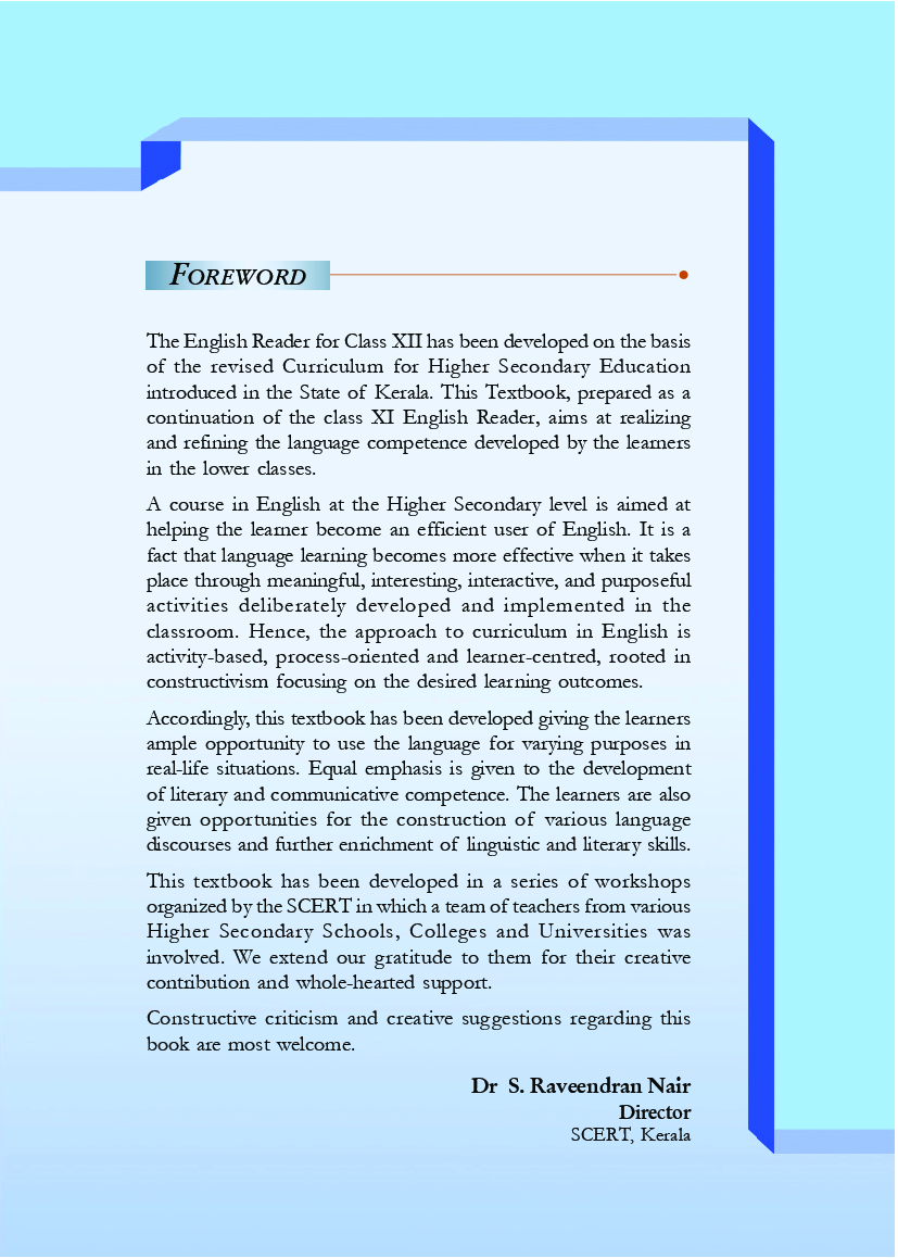 SCERT English Textbook For Class-XII - Page 4