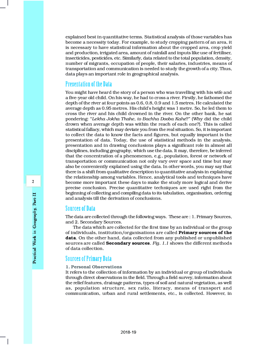 SCERT Geography Practical Textbook For Class-XII - Page 3
