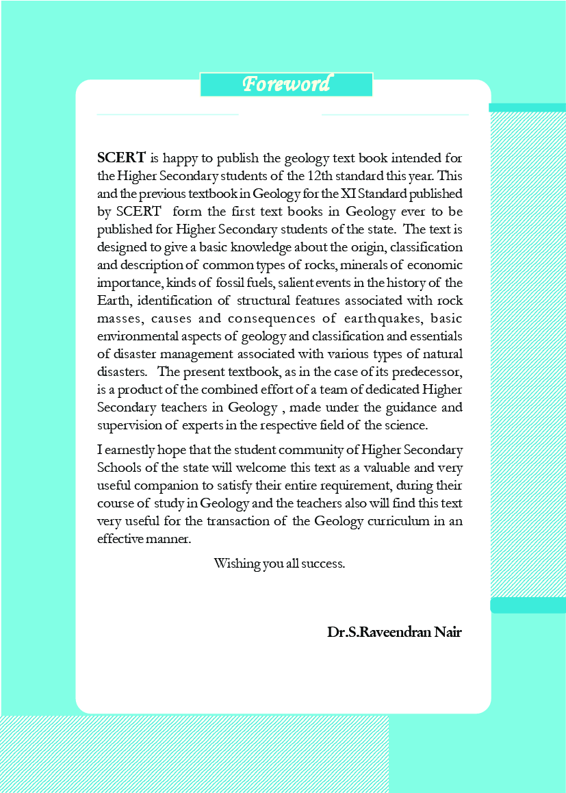 SCERT Geology Textbook For Class-XII - Page 4
