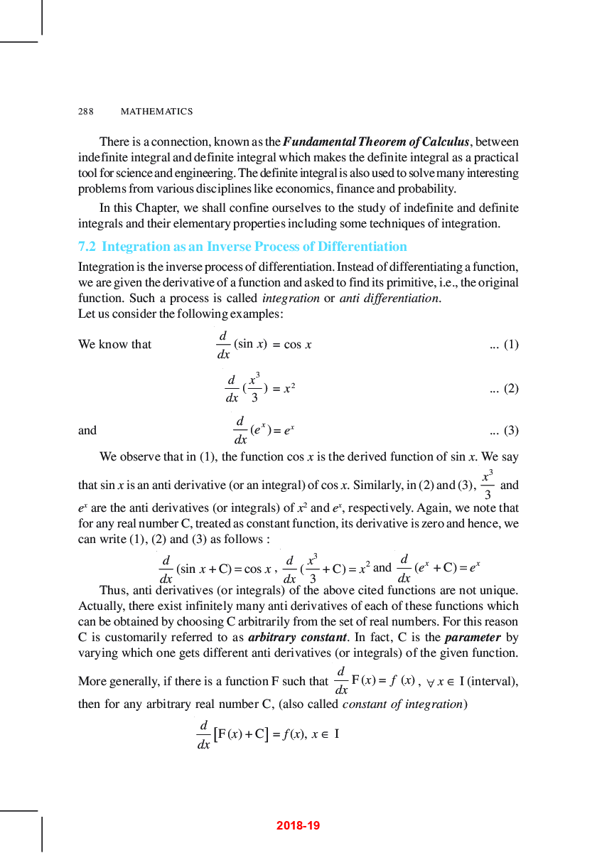 SCERT Mathematics Part-2 Textbook For Class-XII - Page 3