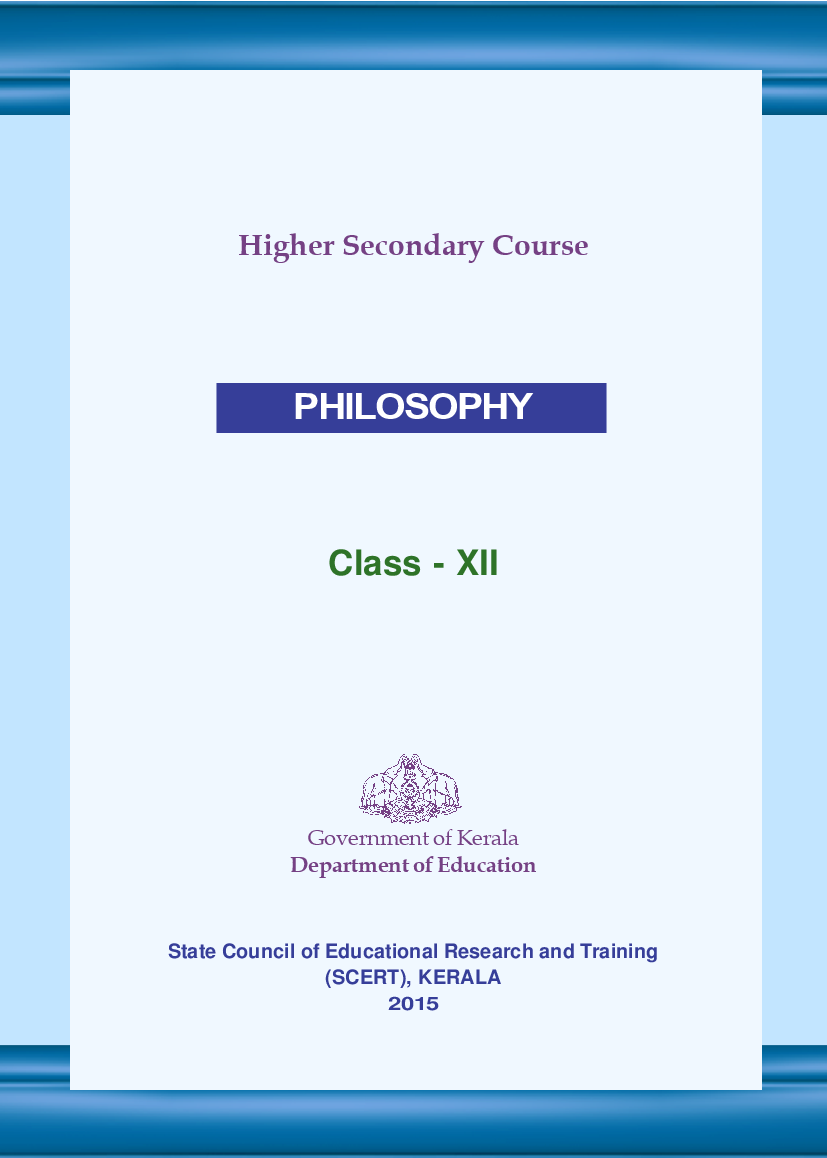 SCERT Philosaphy Textbook For Class-XII - Page 2