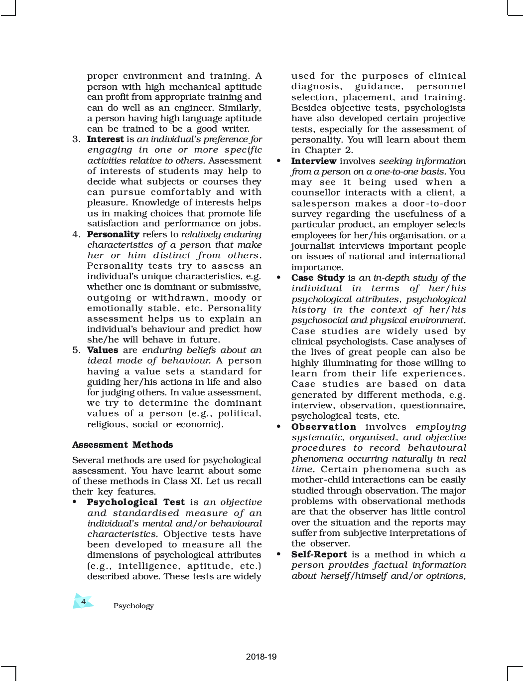 SCERT Psychology Textbook For Class-XII - Page 5