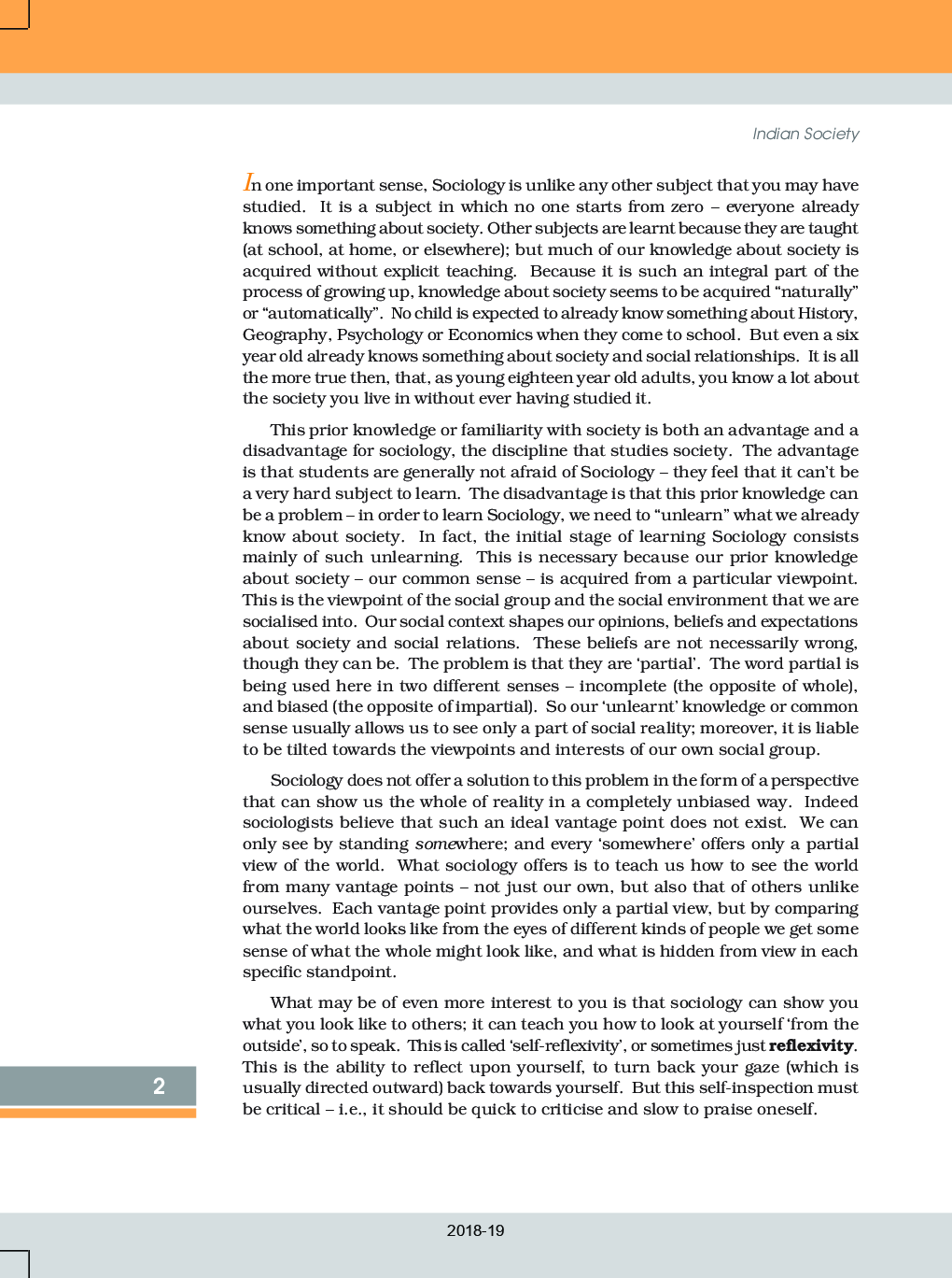 SCERT Sociology Part-1 Textbook For Class-XII - Page 3
