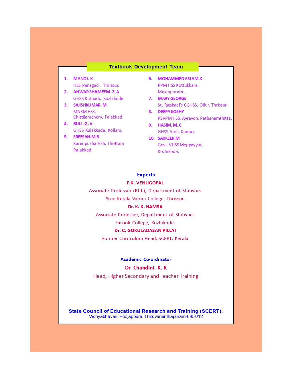 SCERT Statistics Textbook For Class-XII - Page 5