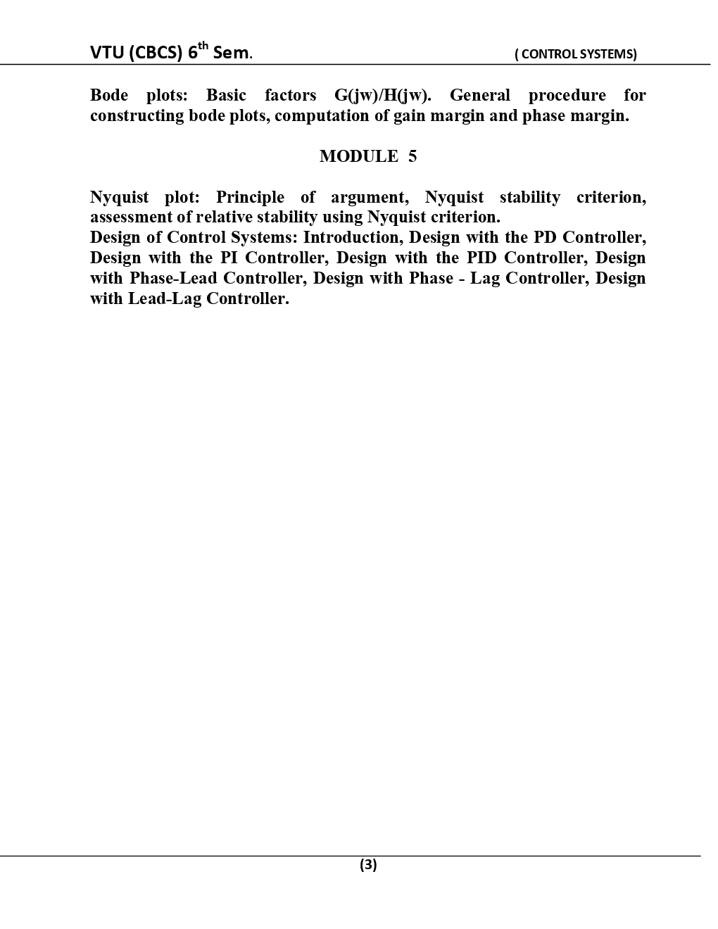Control Syatem For VTU BE 6th Sem Electrical & Electronics Engineering - Page 4