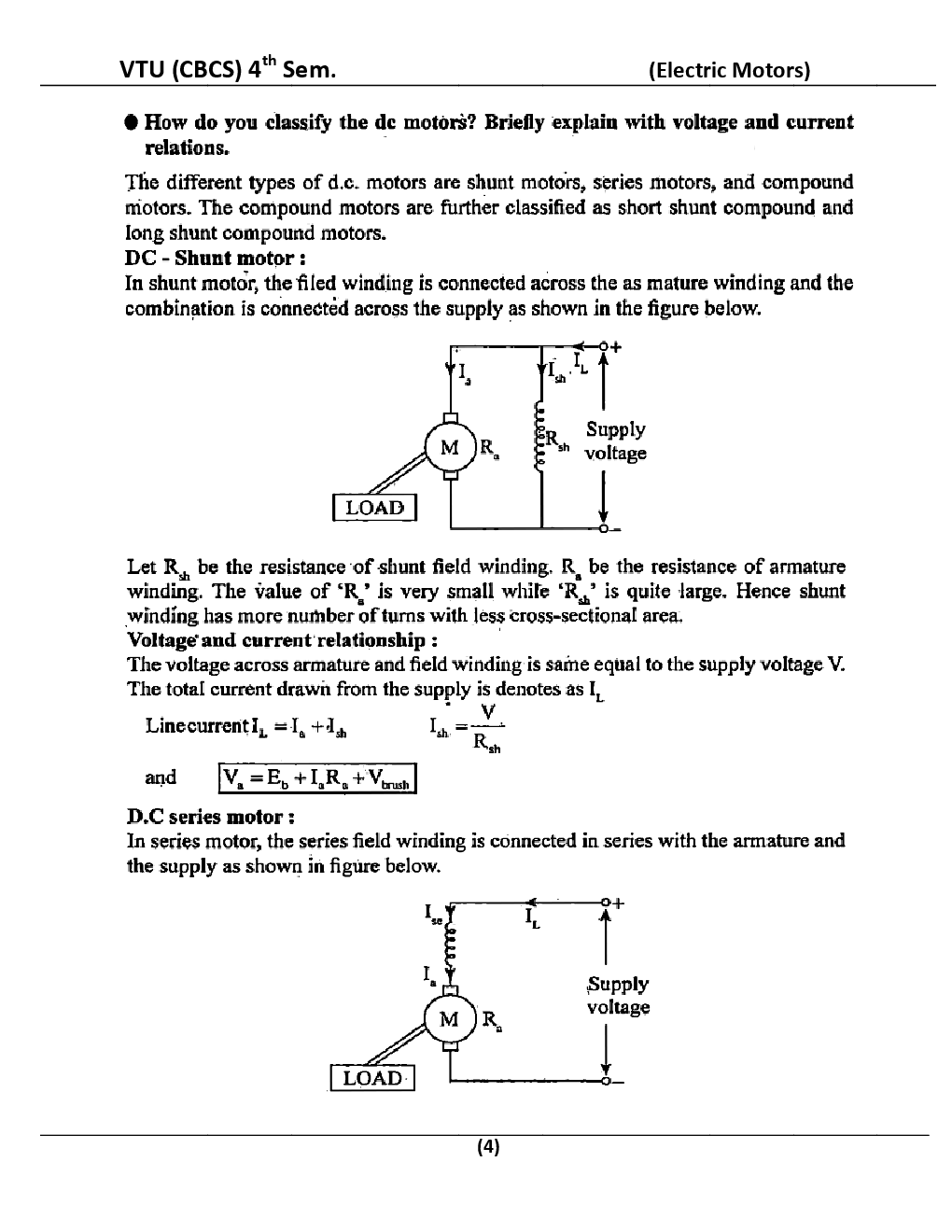 Electric Motors For VTU BE 4th Sem Electrical & Electronics Engineering - Page 5