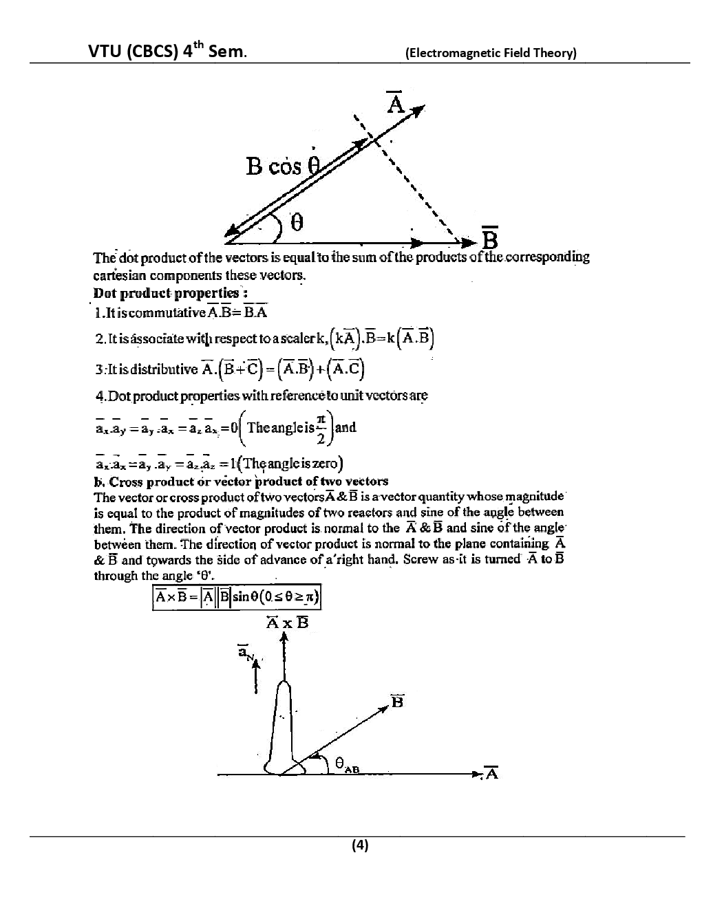 Electromagnetic Field Theory For VTU BE 4th Sem Electrical & Electronics Engineering - Page 5