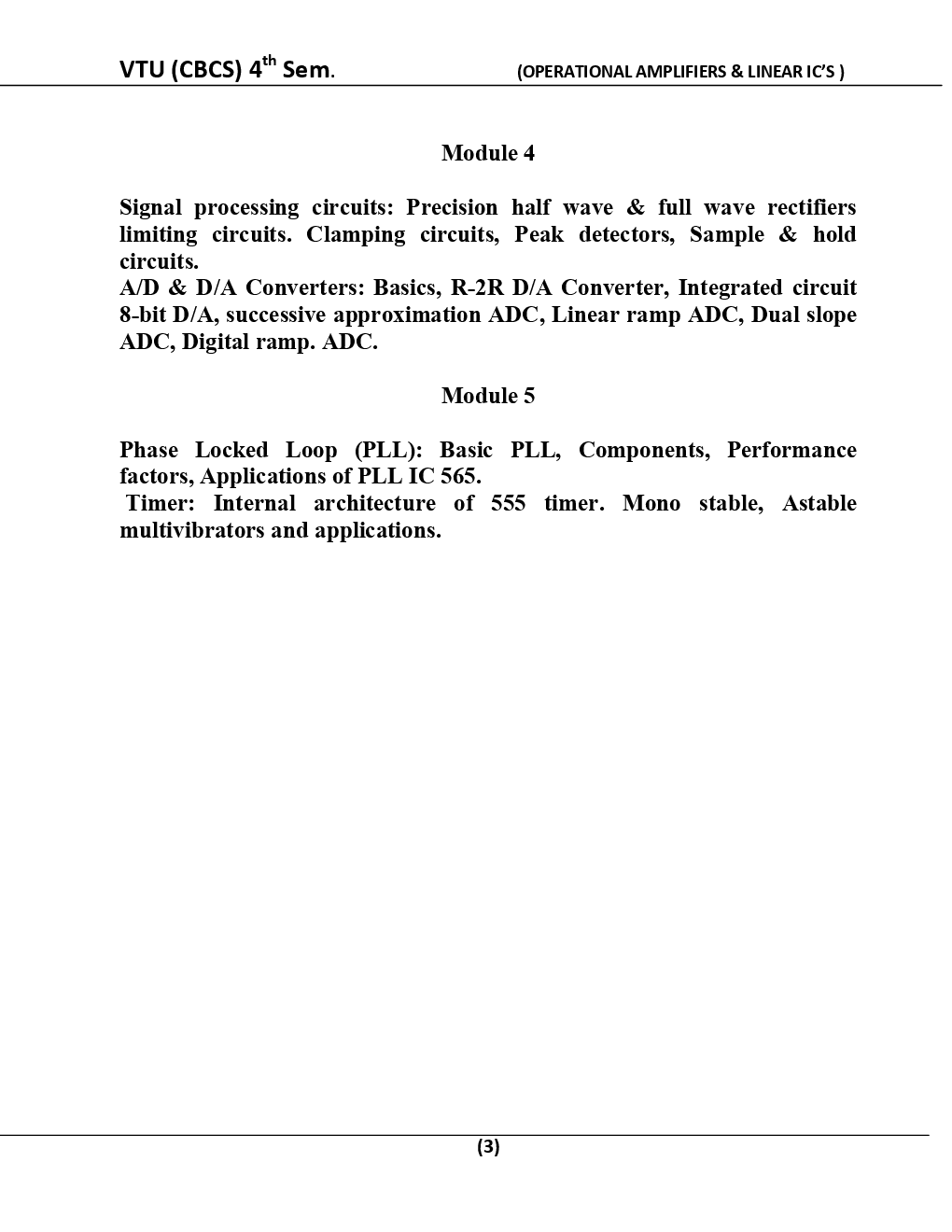 Operational Amplifiers & Linear Ic’s For VTU BE 4th Sem Electrical & Electronics Engineering - Page 4